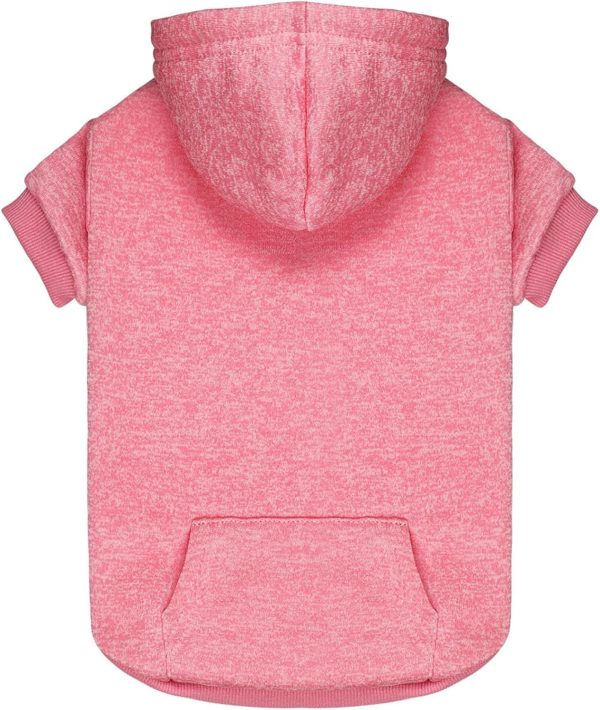 Small Dog Sweater, Dog Hoodie, Soft Fleece Pet Clothing, with Pockets, Small Dog Puppy Sweater (Pink, XS)**