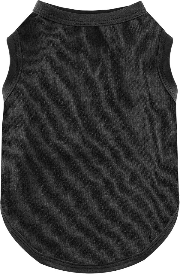 Dog Shirt Vest Clothes for Small Dogs Boy Girl Summer Solid Stretchy Puppy T-Shirts Soft Cool Breathable Lightweight Dog Sweatshirt Pet Cat Outfit